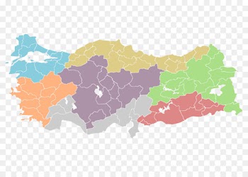 Provinces Of Turkey, Gaziantep, Eastern Anatolia Region, Map, Yellow PNG