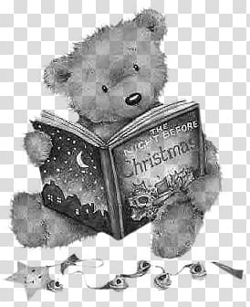 PS Christmas Brushes, teddy bear illustration transparent background PNG clipart