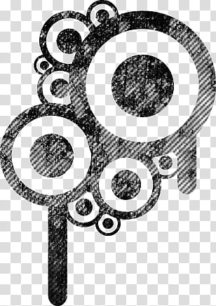 PS Retro Grunge brush, black and white abstract painting transparent background PNG clipart