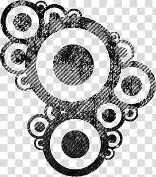 PS Retro Grunge brush, black and white abstract painting transparent background PNG clipart
