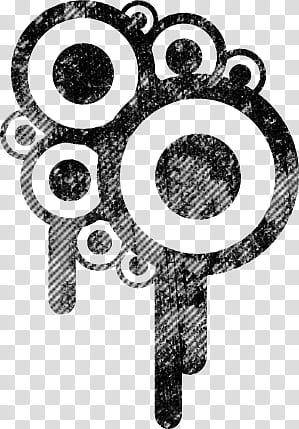 PS Retro Grunge brush, black and white abstract painting transparent background PNG clipart