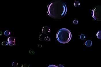 Psd bubble pattern black background