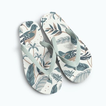 Psd flip flops mockup tropical | Free PSD Mockup - rawpixel