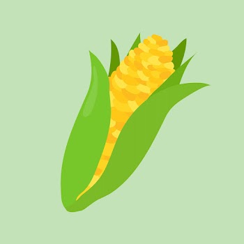 Psd pastel corn food sticker clipart