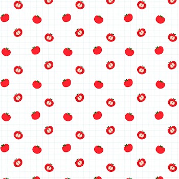 Psd red tomato pattern background