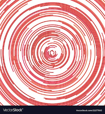 Psychedelic abstract circular stripe pattern vector image