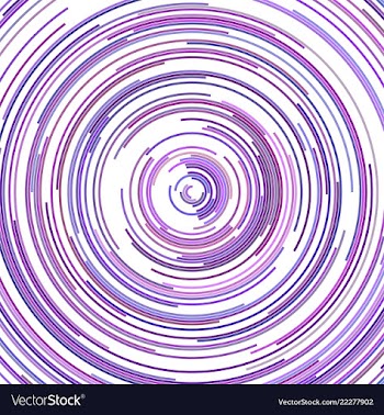 Psychedelic abstract curved line background vector image