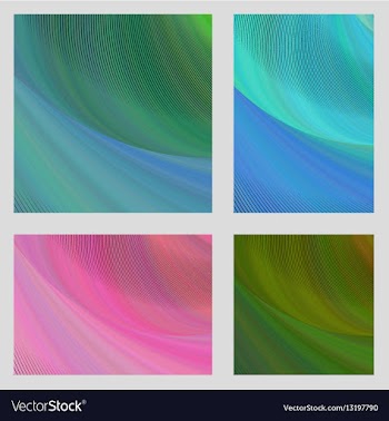 Psychedelic brochure background set vector image