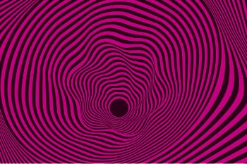 Psychedelic distorted pink and black background Free Vector