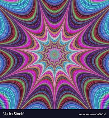 Psychedelic Fantasy Background vector image