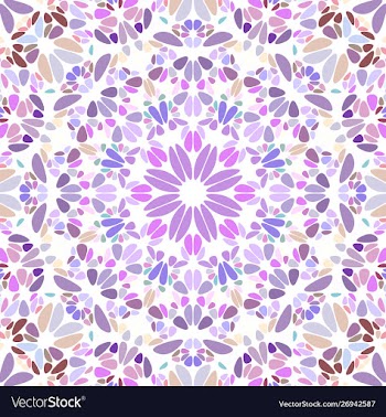 Psychedelic geometrical curved stone mosaic vector image