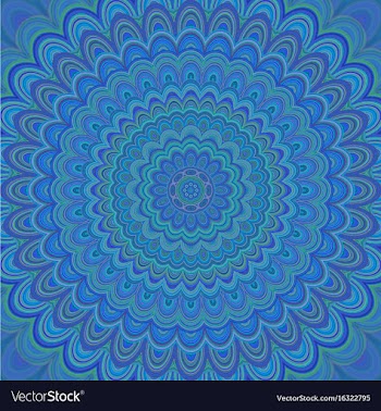 Psychedelic mandala ornament background vector image