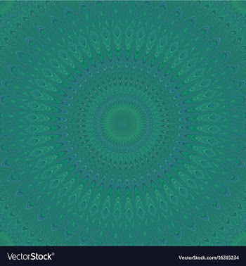 Psychedelic mandala star fractal ornament vector image