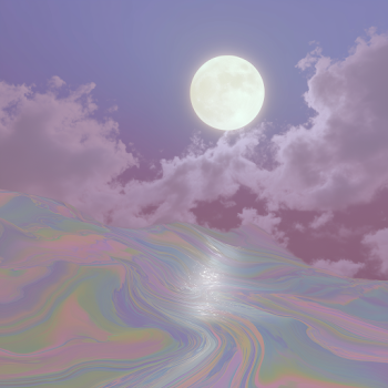 Psychedelic Moonrise Background
