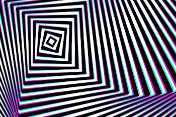 Psychedelic optical illusion background Free Vector