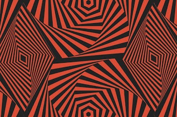 Psychedelic optical illusion background Free Vector