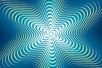 Psychedelic optical illusion background Free Vector