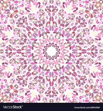 Psychedelic oriental colorful circular floral vector image