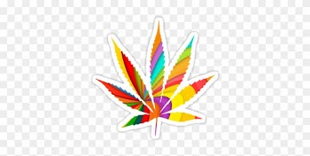 Psychedelic Weed Leaf Download - Marijuana Leaf Outline
