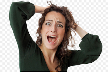 Psychological stress Woman Health Panic attack - women hair png ...