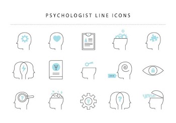 Psychologist Line Icons