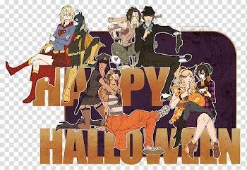 PT Happy Halloween , Happy Halloween text overlay transparent background PNG clipart