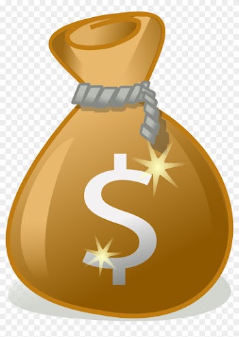 Public Domain Clip Art Image - Money Bag Transparent Background