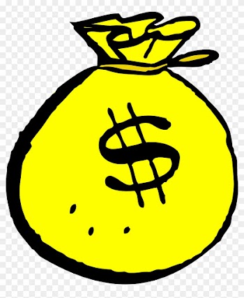 Public Domain Via Pixabay - Black And White Money Clipart