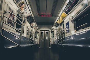 public transport train interior