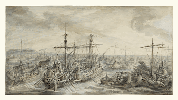 Published title: The Naval Battle | Free Photo - rawpixel