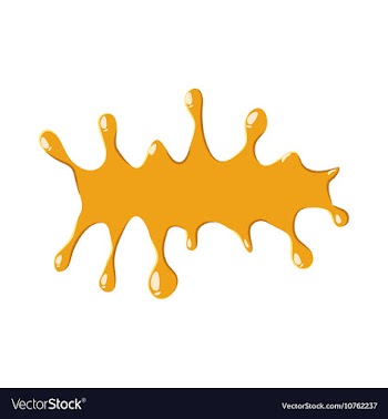 Puddle of honey icon vector image