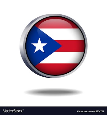 puerto rico flag button