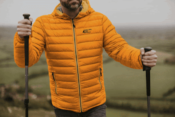 Puffer jacket mockup, hiking outfits | Free PSD Mockup - rawpixel
