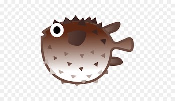Pufferfish Marine Animals Emoji Fugu - Emoji 