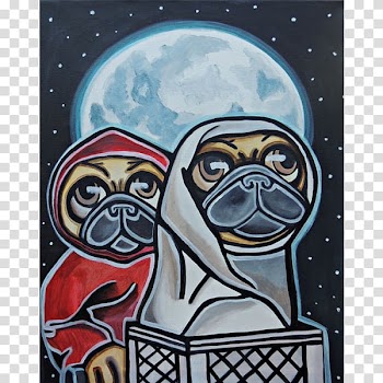 Pug Art Snout Drawing Painting, pug watercolor transparent background PNG clipart