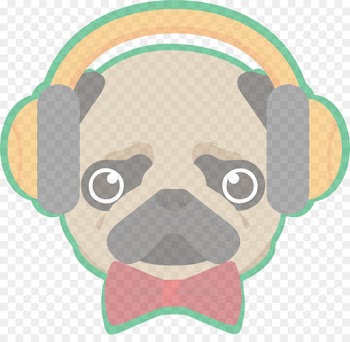 pug cartoon dog nose snout