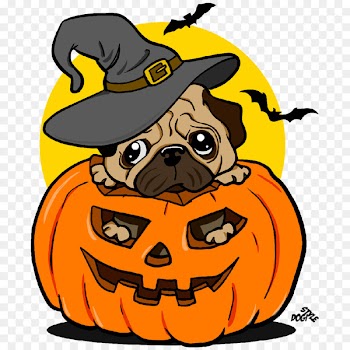 Pug T-shirt Hoodie Halloween - pug 