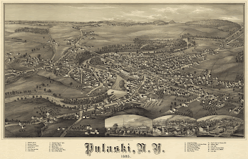 Pulaski, New York. Bird's eye | Free Photo - rawpixel