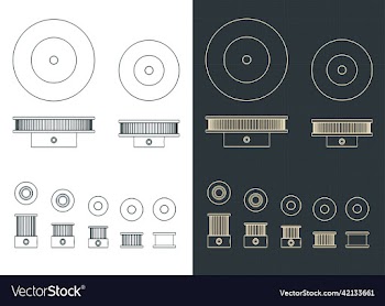 pulleys and idler blueprints set