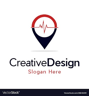Pulse point creative icon modern logo vector image
