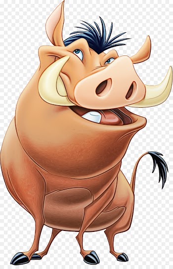 Pumbaa, Timon, Zazu, Cartoon, Animated Cartoon PNG