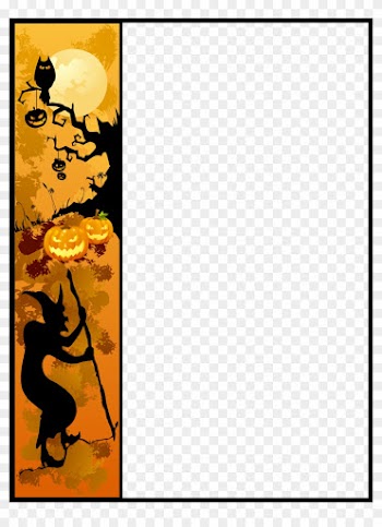 Pumpkin Border Clip Art - Halloween Border Clipart Free