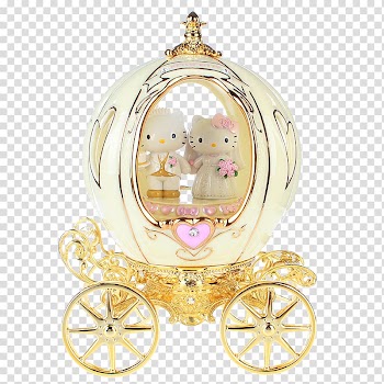 Pumpkin car decoration music box transparent background PNG clipart