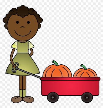 Pumpkin Clipart Child - Clip Art Pumpkin Picking