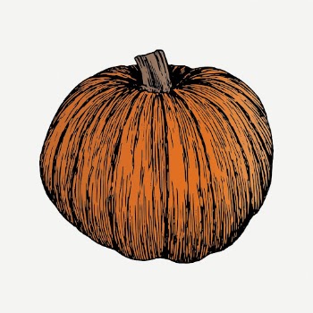 Pumpkin collage element, vintage plant | Free PSD - rawpixel