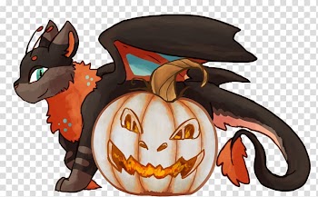 Pumpkin Dragon Halloween Cartoon, pumpkin transparent background PNG clipart