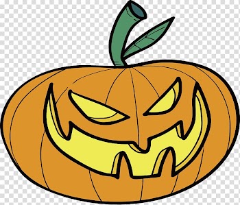 Pumpkin face transparent background PNG clipart