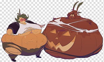 Pumpkin food gals Basil and Chantelle transparent background PNG clipart