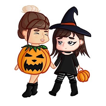 Pumpkin Halloween Chibi Art, Chibi transparent background PNG clipart