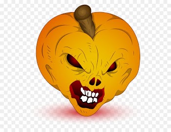 Pumpkin Halloween Jack-o'-lantern Clip art - Halloween Transparent Evil Pumpkin 
